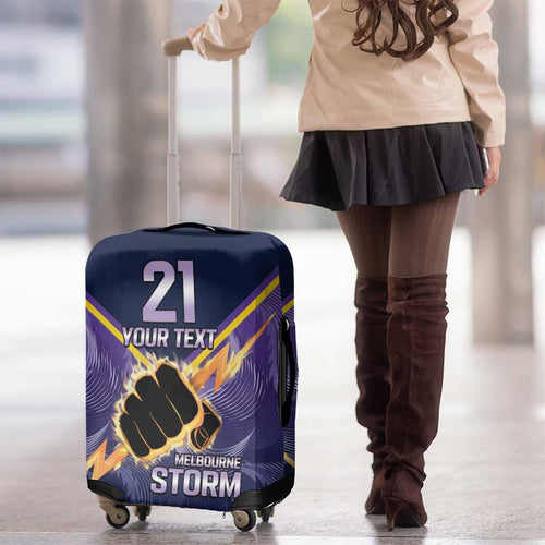 NRL Storm Custom Luggage Cover Minimalism Style