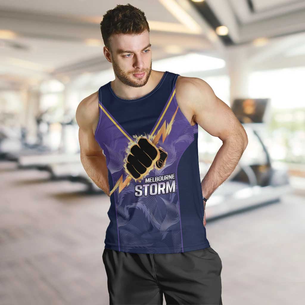 NRL Storm Custom Men Tank Top Minimalism Style