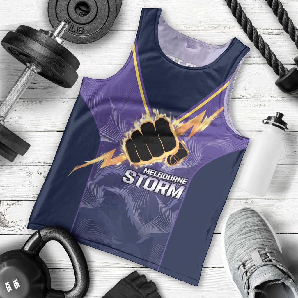 NRL Storm Custom Men Tank Top Minimalism Style