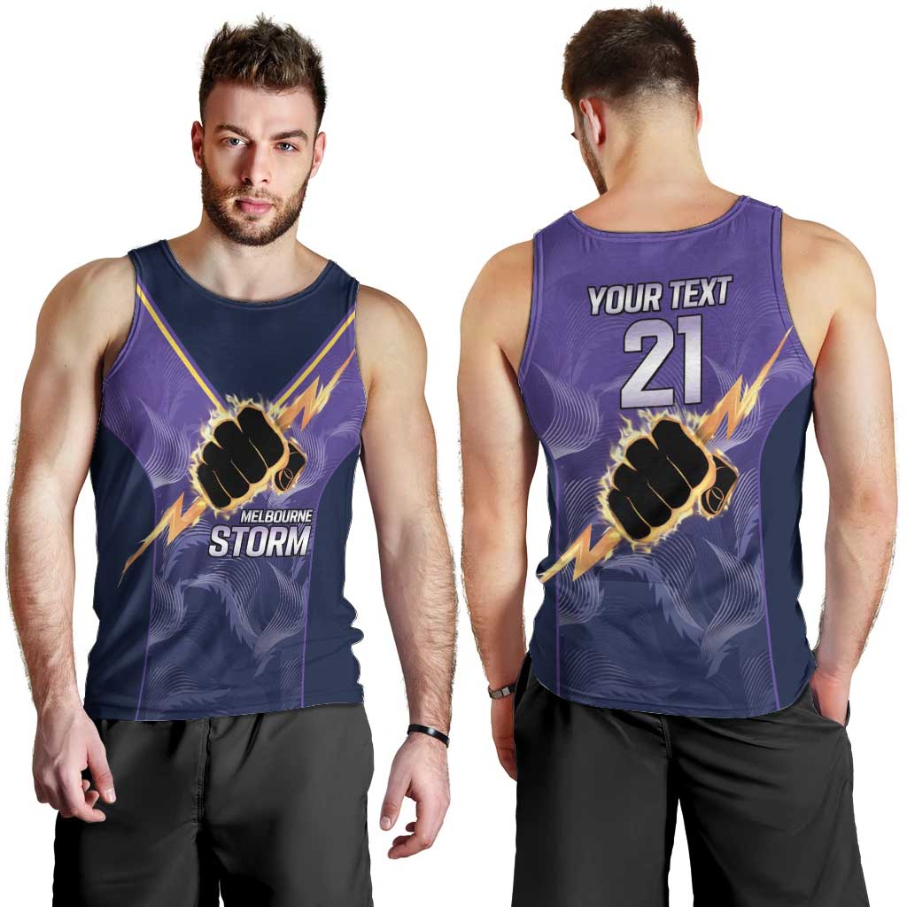 NRL Storm Custom Men Tank Top Minimalism Style