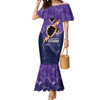NRL Storm Custom Mermaid Dress Minimalism Style