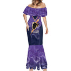 NRL Storm Custom Mermaid Dress Minimalism Style