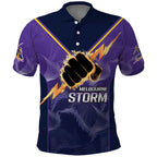 NRL Storm Custom Polo Shirt Minimalism Style