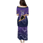 NRL Storm Custom Puletasi Minimalism Style