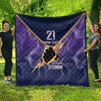 NRL Storm Custom Quilt Minimalism Style