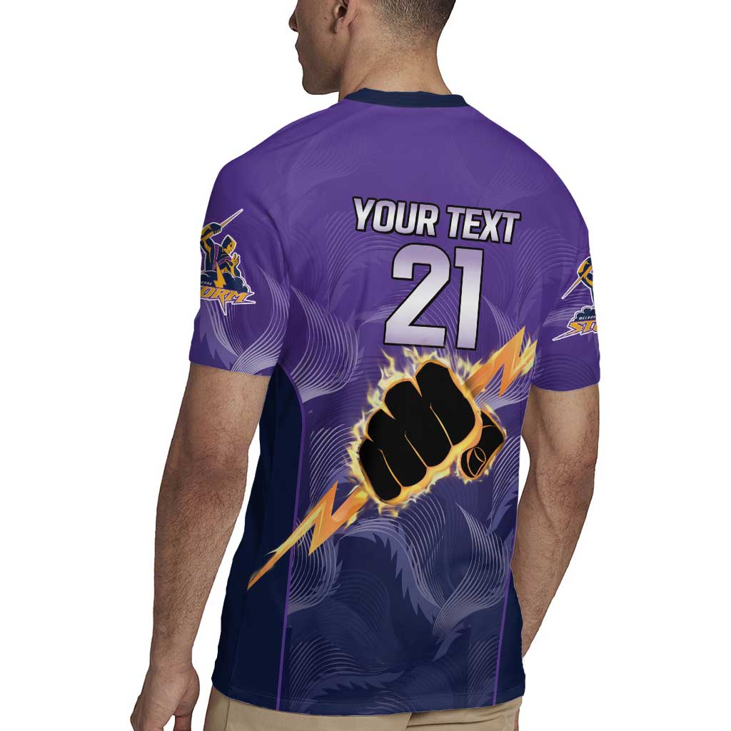 NRL Storm Custom Rugby Jersey Minimalism Style