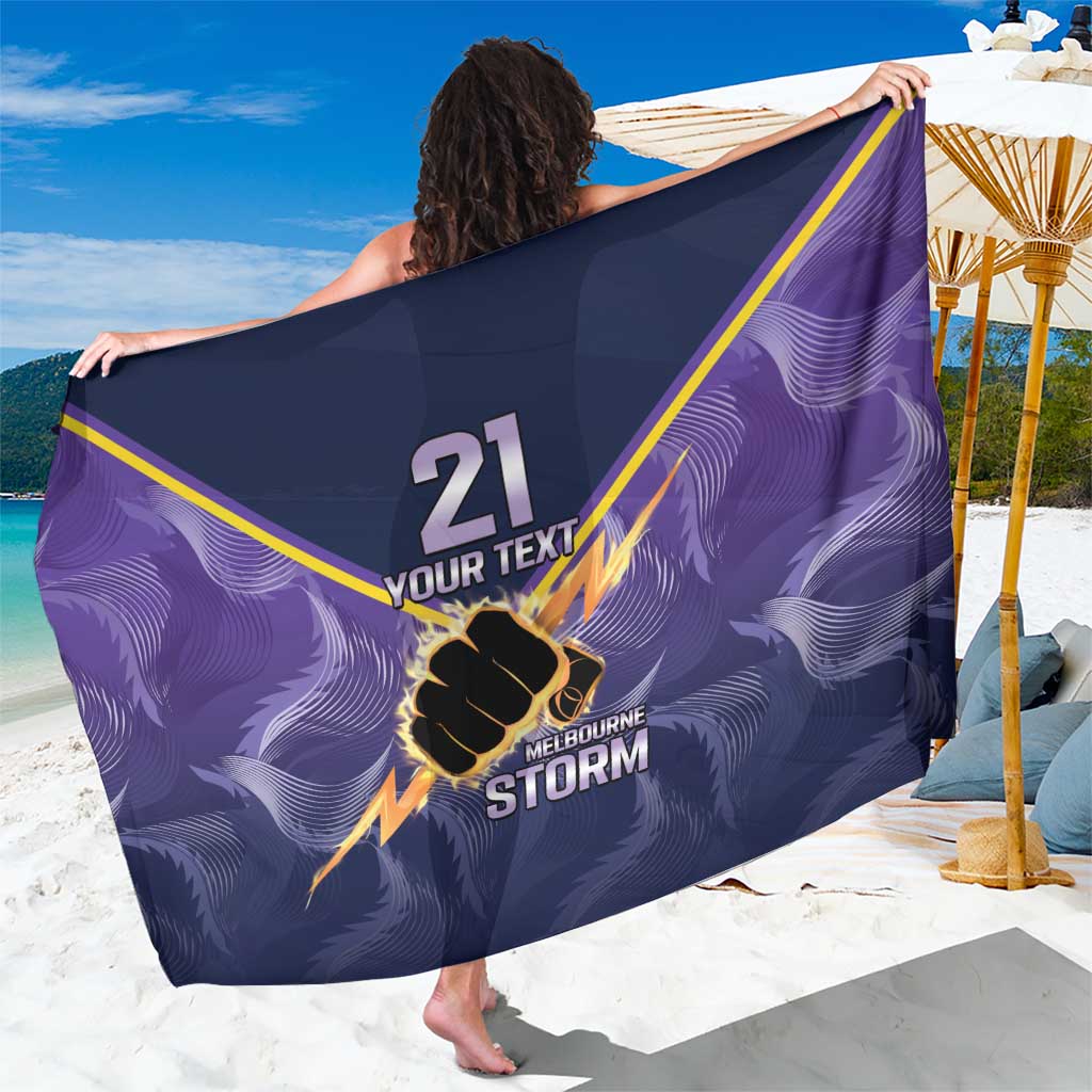 NRL Storm Custom Sarong Minimalism Style