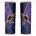 NRL Storm Custom Skinny Tumbler Minimalism Style