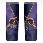 NRL Storm Custom Skinny Tumbler Minimalism Style