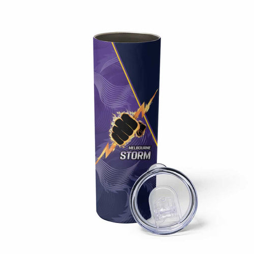 NRL Storm Custom Skinny Tumbler Minimalism Style