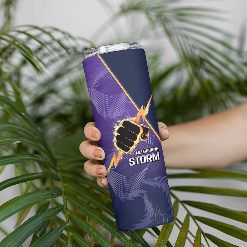 NRL Storm Custom Skinny Tumbler Minimalism Style