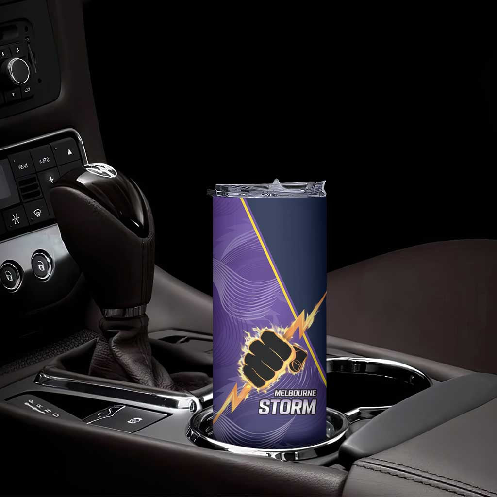 NRL Storm Custom Skinny Tumbler Minimalism Style