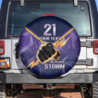 NRL Storm Custom Spare Tire Cover Minimalism Style