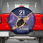 NRL Storm Custom Spare Tire Cover Minimalism Style