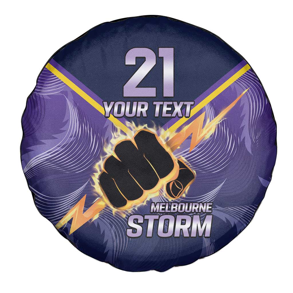 NRL Storm Custom Spare Tire Cover Minimalism Style
