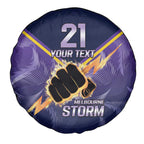 NRL Storm Custom Spare Tire Cover Minimalism Style