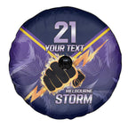 NRL Storm Custom Spare Tire Cover Minimalism Style