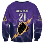 NRL Storm Custom Sweatshirt Minimalism Style