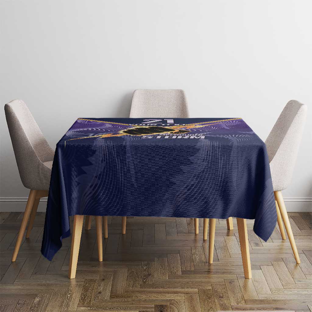 NRL Storm Custom Tablecloth Minimalism Style