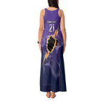 NRL Storm Custom Tank Maxi Dress Minimalism Style