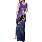 NRL Storm Custom Tank Maxi Dress Minimalism Style