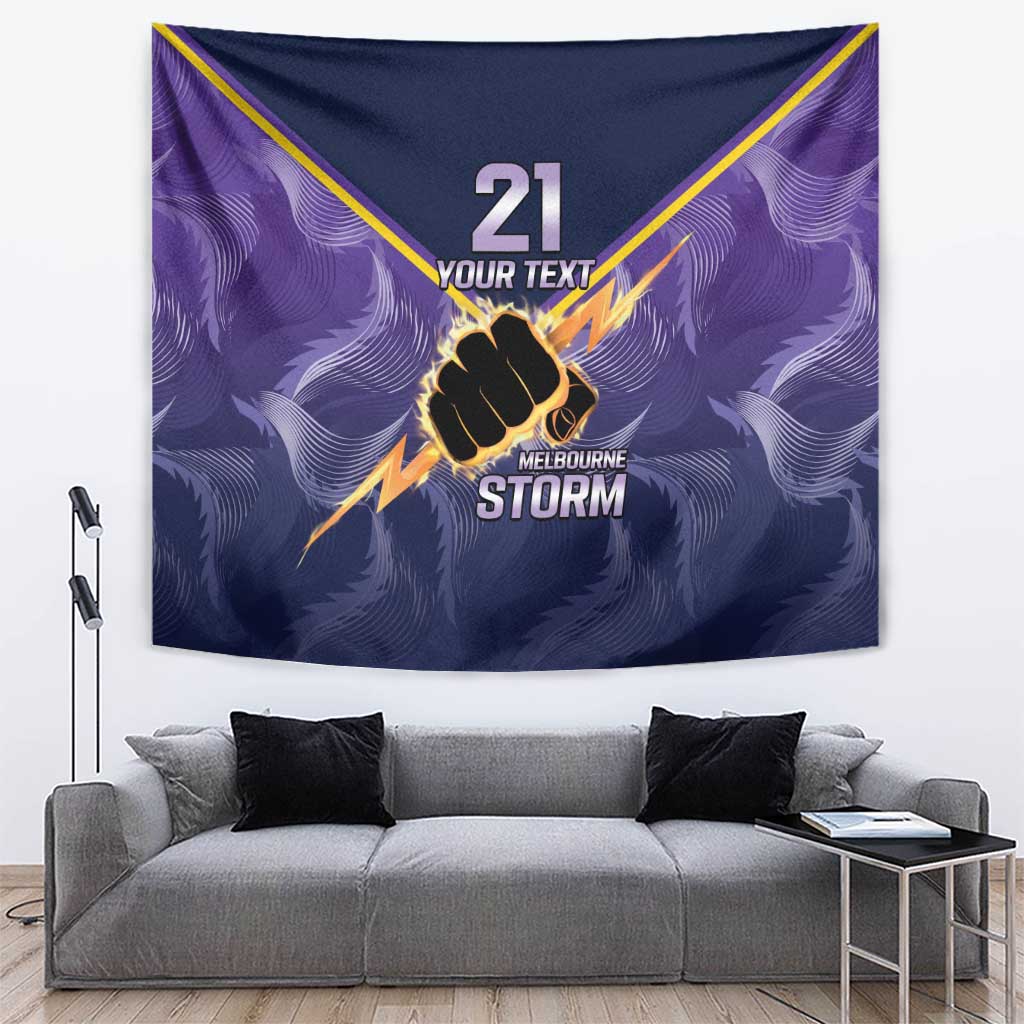 NRL Storm Custom Tapestry Minimalism Style