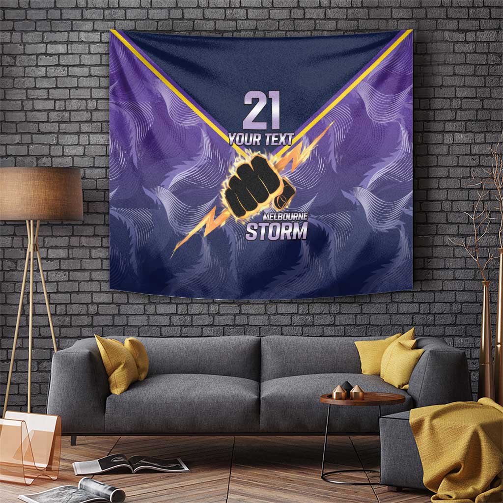 NRL Storm Custom Tapestry Minimalism Style