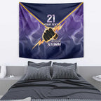 NRL Storm Custom Tapestry Minimalism Style