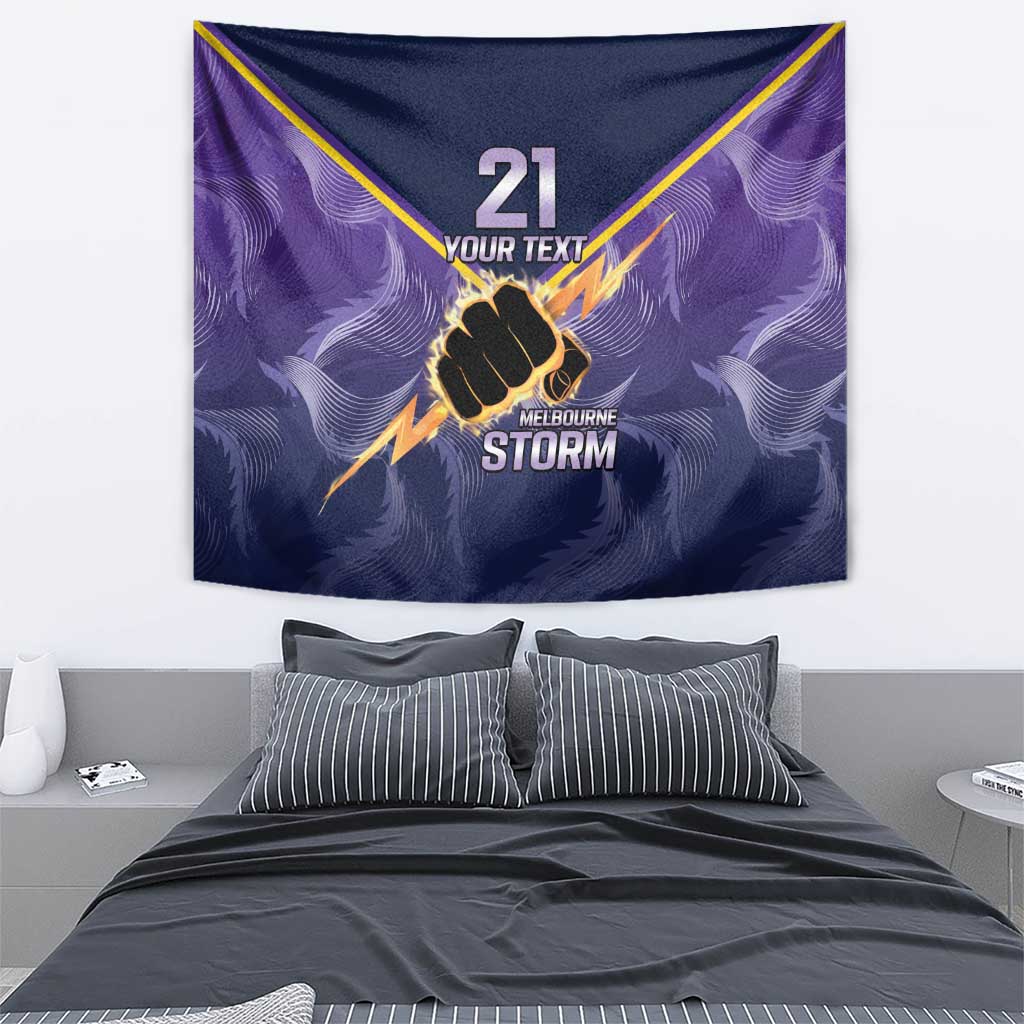 NRL Storm Custom Tapestry Minimalism Style