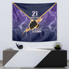 NRL Storm Custom Tapestry Minimalism Style