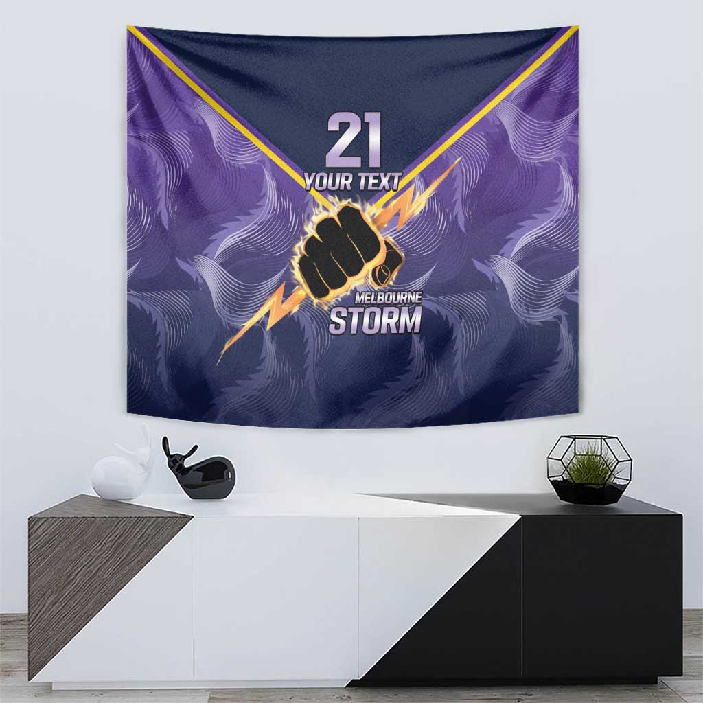 NRL Storm Custom Tapestry Minimalism Style