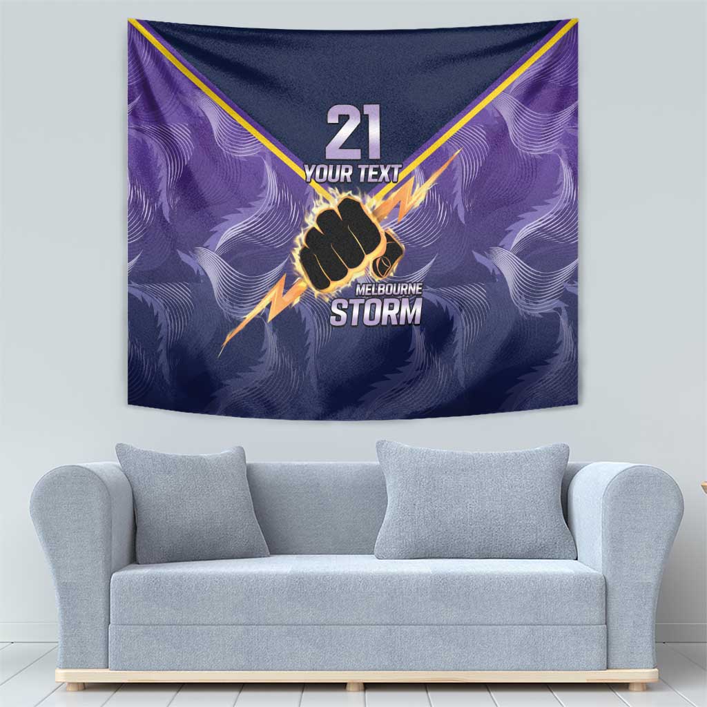 NRL Storm Custom Tapestry Minimalism Style