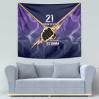 NRL Storm Custom Tapestry Minimalism Style