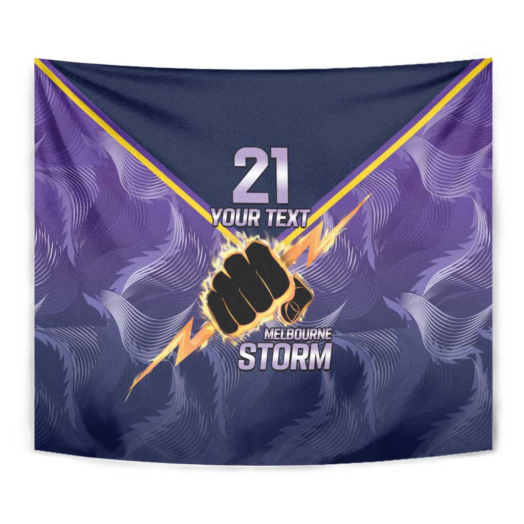 NRL Storm Custom Tapestry Minimalism Style
