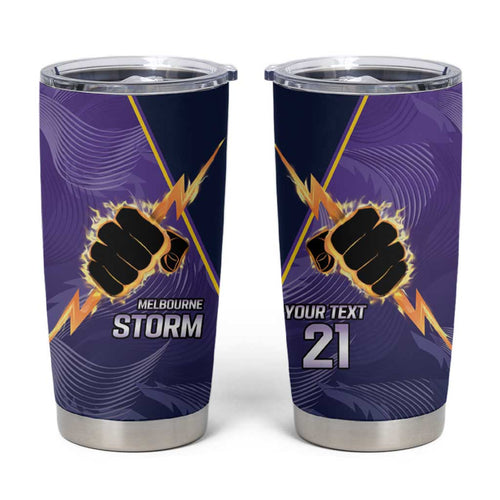 NRL Storm Custom Tumbler Cup Minimalism Style
