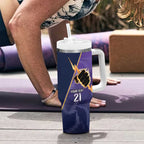 NRL Storm Custom Tumbler With Handle Minimalism Style