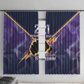 NRL Storm Custom Window Curtain Minimalism Style
