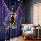 NRL Storm Custom Window Curtain Minimalism Style