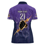 NRL Storm Custom Women Polo Shirt Minimalism Style