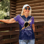 NRL Storm Custom Women Polo Shirt Minimalism Style