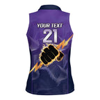 NRL Storm Custom Women Sleeveless Polo Shirt Minimalism Style