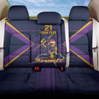 NRL Storm Christmas Custom Back Car Seat Cover Minimalism Style
