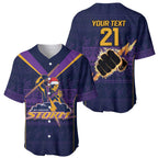 NRL Storm Christmas Custom Baseball Jersey Minimalism Style