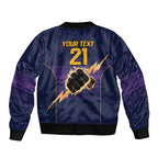 NRL Storm Christmas Custom Bomber Jacket Minimalism Style