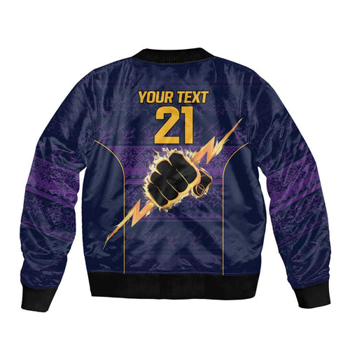 NRL Storm Christmas Custom Bomber Jacket Minimalism Style