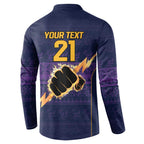 NRL Storm Christmas Custom Button Sweatshirt Minimalism Style