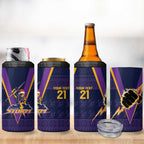 NRL Storm Christmas Custom 4 in 1 Can Cooler Tumbler Minimalism Style