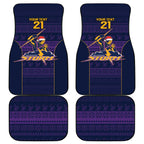 NRL Storm Christmas Custom Car Mats Minimalism Style