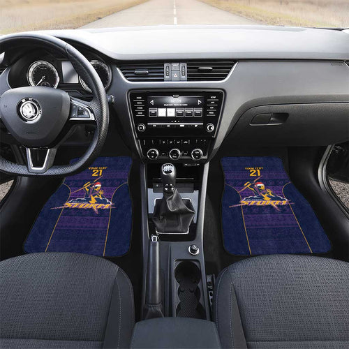 NRL Storm Christmas Custom Car Mats Minimalism Style
