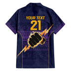 NRL Storm Christmas Custom Family Matching Off The Shoulder Long Sleeve Dress and Hawaiian Shirt Minimalism Style